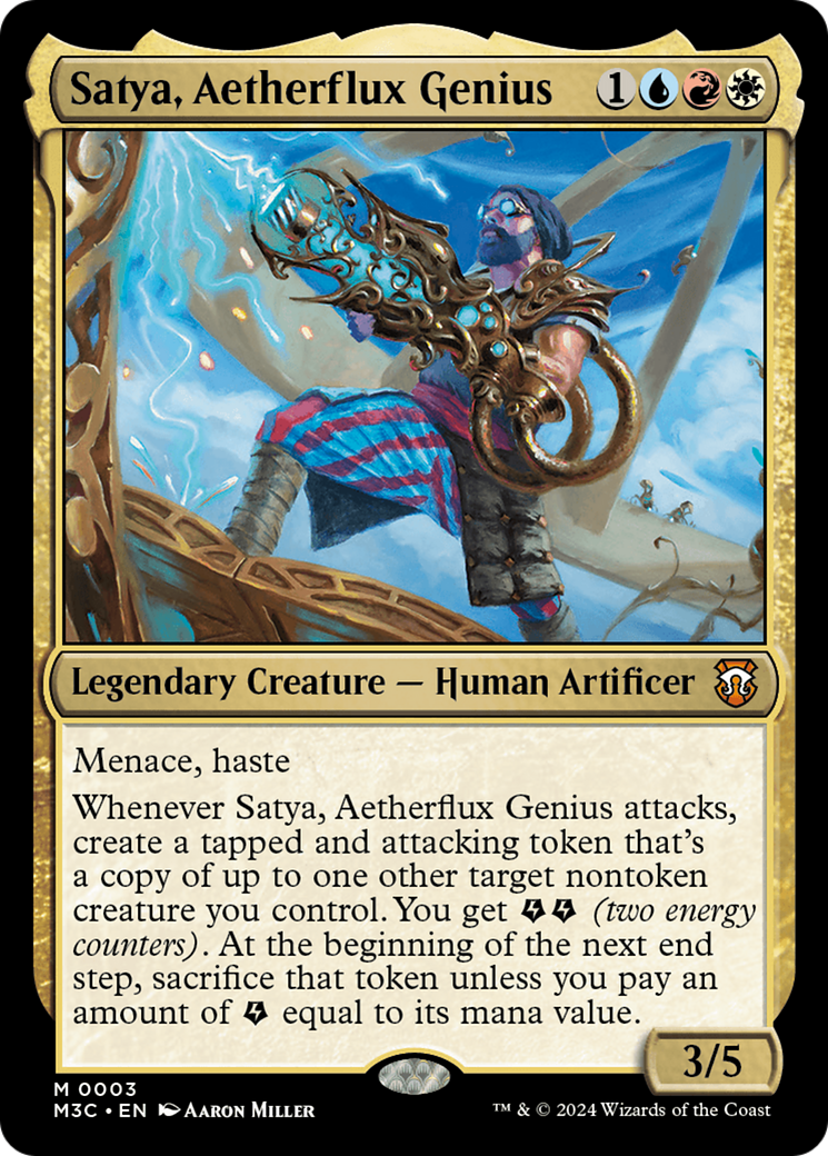 Magic: The Gathering - Satya, Aetherflux Genius - Modern Horizons 3 Commander