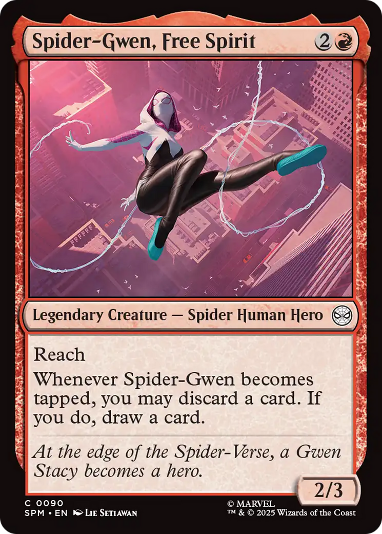 Magic: The Gathering - Spider-Gwen, Free Spirit Foil - Marvel's Spider-Man