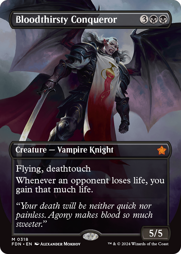 Magic: The Gathering - Bloodthirsty Conqueror Foil - Foundations
