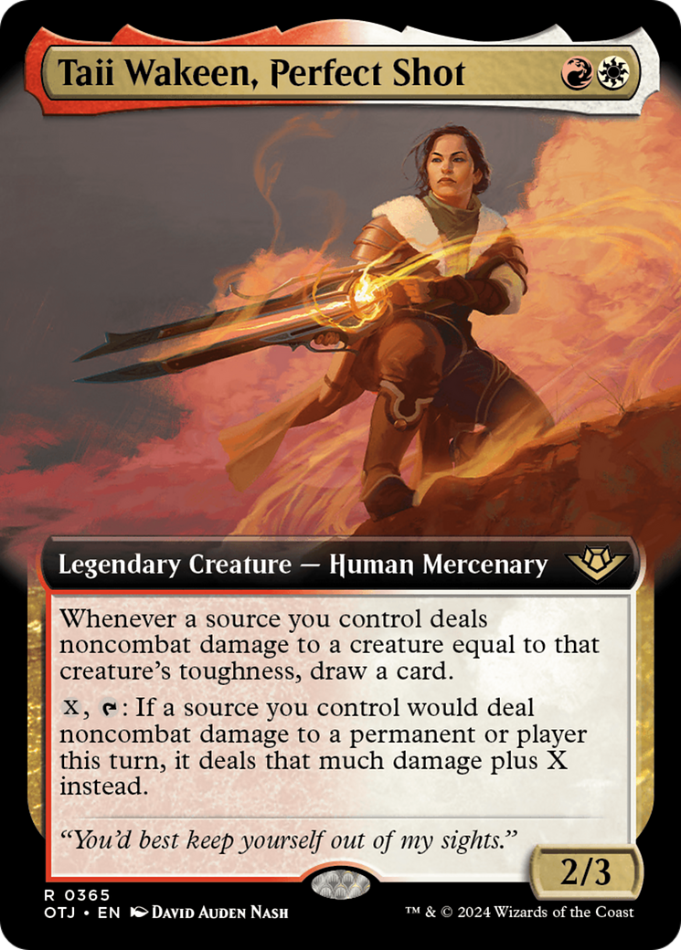 Magic: The Gathering - Taii Wakeen, Perfect Shot Foil - Outlaws of Thunder Junction