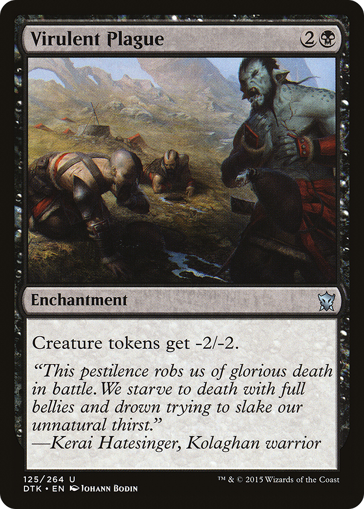 Magic: The Gathering - Virulent Plague Foil - Dragons of Tarkir