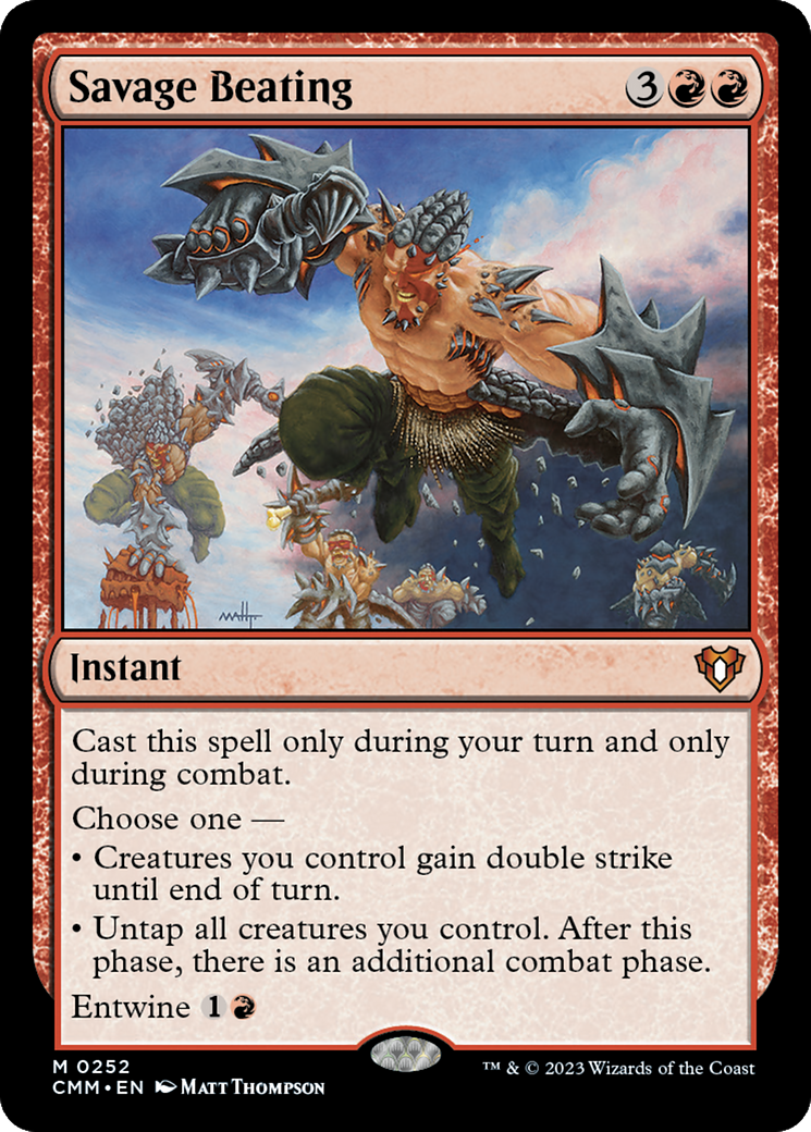 Magic: The Gathering - Savage Beating - Commander Masters