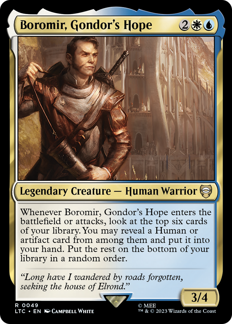 Magic: The Gathering - Boromir, Gondor's Hope - Tales of Middle-earth Commander