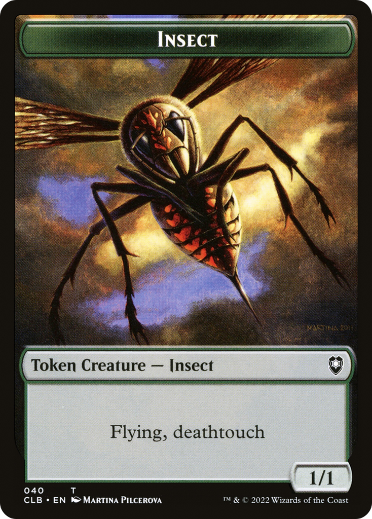 Magic: The Gathering - Insect Token - Battle for Baldur's Gate Tokens
