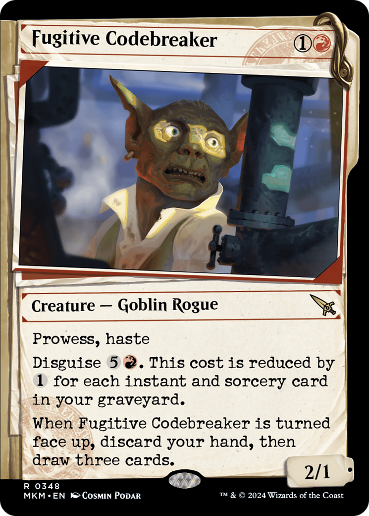 Magic: The Gathering - Fugitive Codebreaker Foil - Murders at Karlov Manor