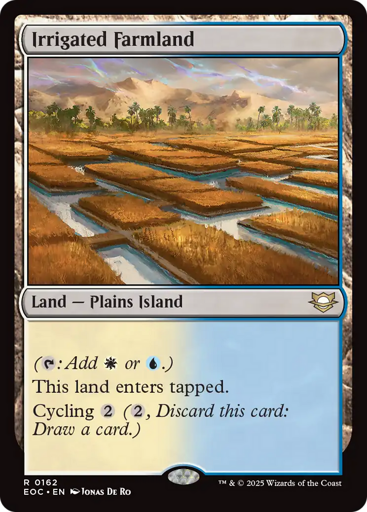 Magic: The Gathering - Irrigated Farmland - Edge of Eternities Commander