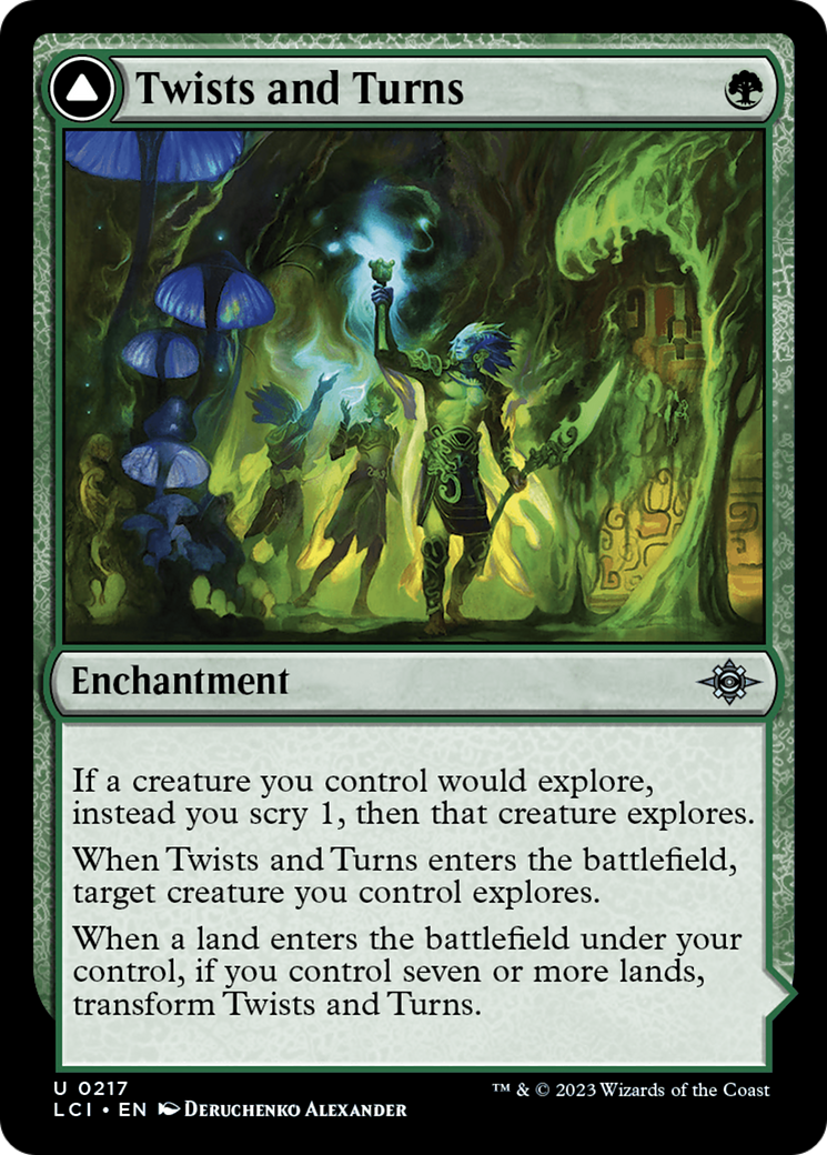 Magic: The Gathering - Twists and Turns // Mycoid Maze Foil - The Lost Caverns of Ixalan