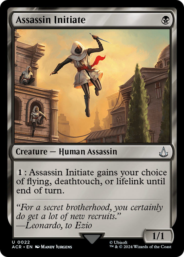 Magic: The Gathering - Assassin Initiate Foil - Assassin's Creed