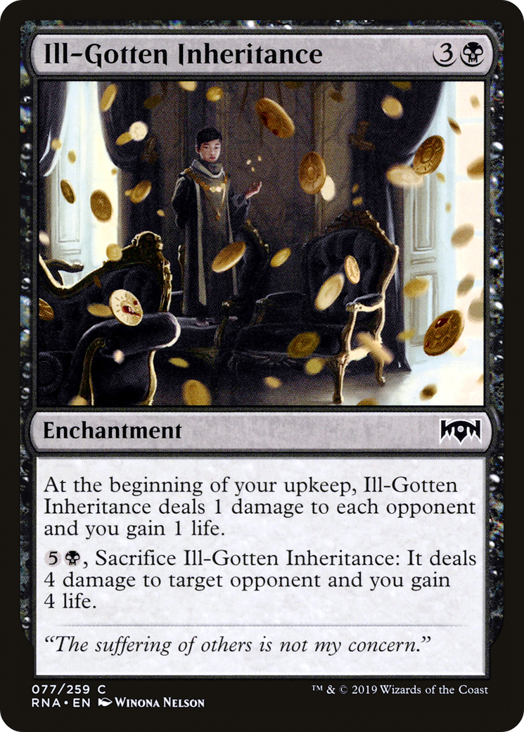 Magic: The Gathering - Ill-Gotten Inheritance Foil - Ravnica Allegiance