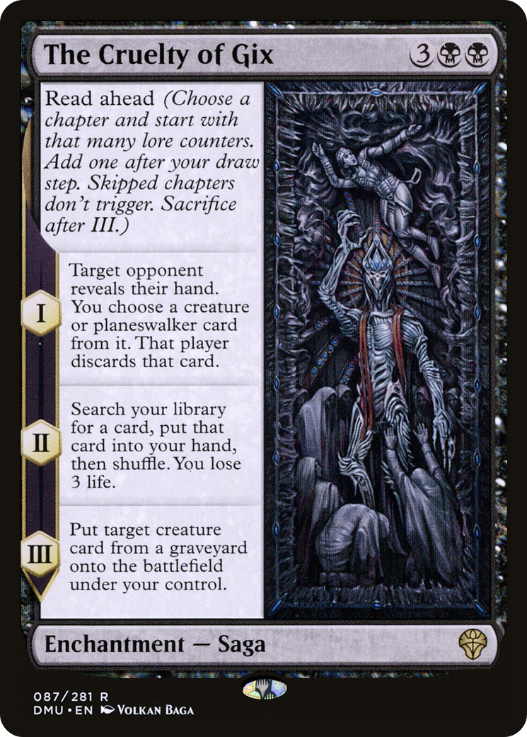 Magic: The Gathering - The Cruelty of Gix Foil - Dominaria United
