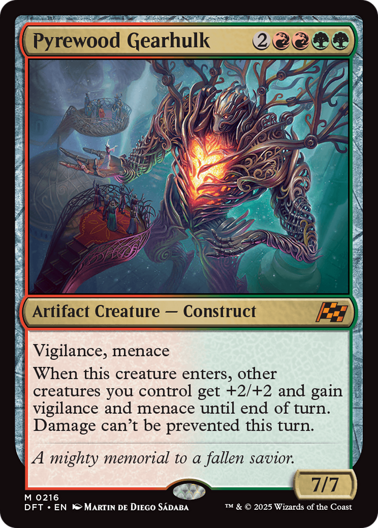 Magic: The Gathering - Pyrewood Gearhulk Foil - Aetherdrift