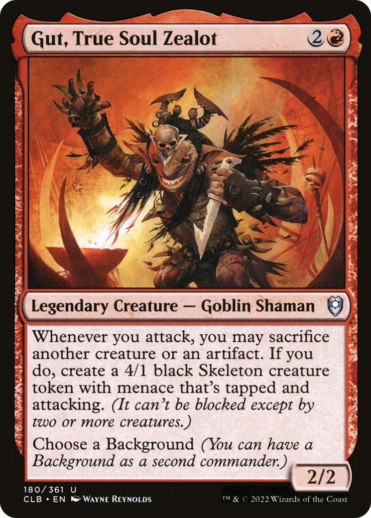 Magic: The Gathering - Gut, True Soul Zealot - Commander Legends: Battle for Baldur's Gate