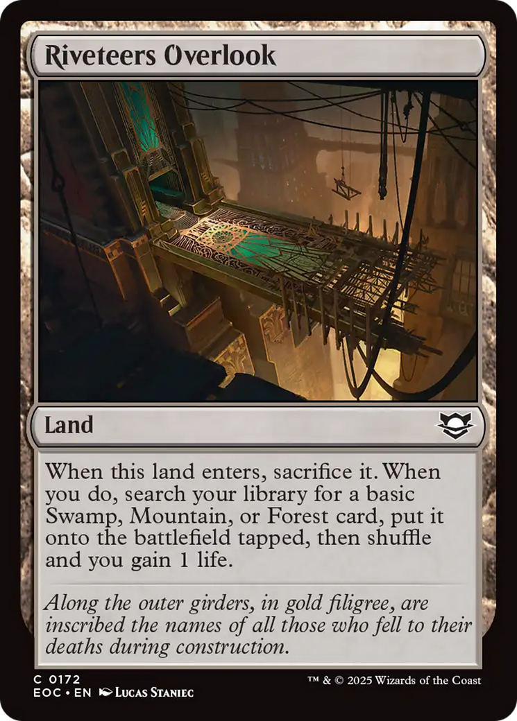 Magic: The Gathering - Riveteers Overlook - Edge of Eternities Commander
