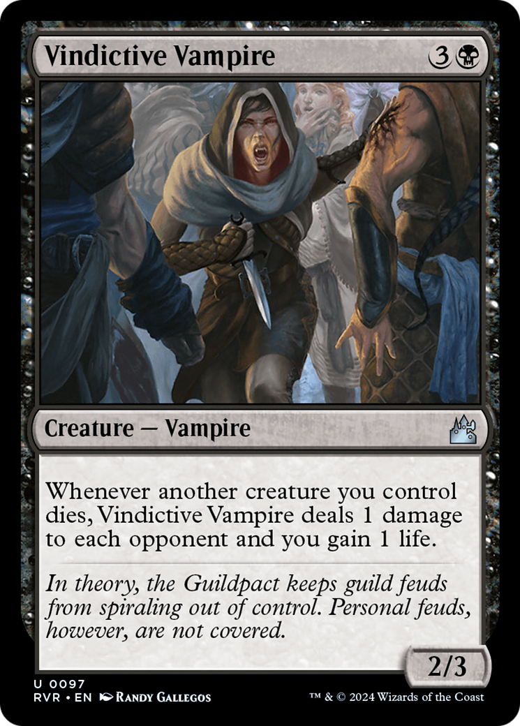 Magic: The Gathering - Vindictive Vampire Foil - Ravnica Remastered