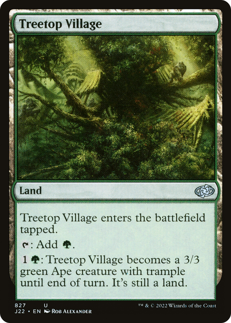 Magic: The Gathering - Treetop Village - Jumpstart 2022