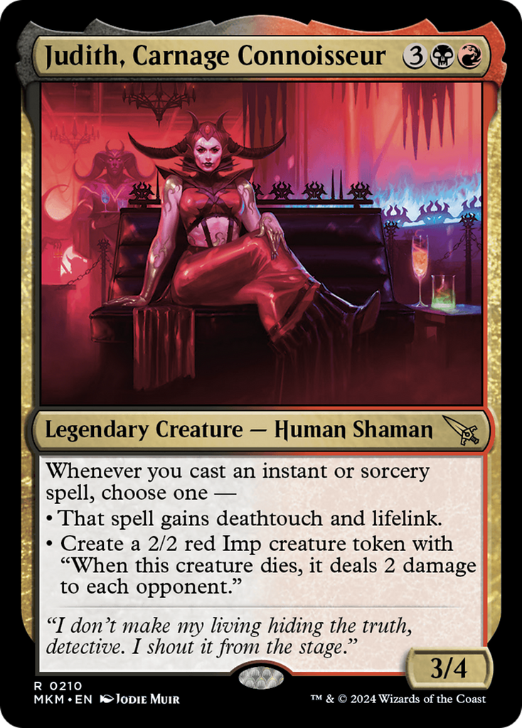 Magic: The Gathering - Judith, Carnage Connoisseur - Murders at Karlov Manor