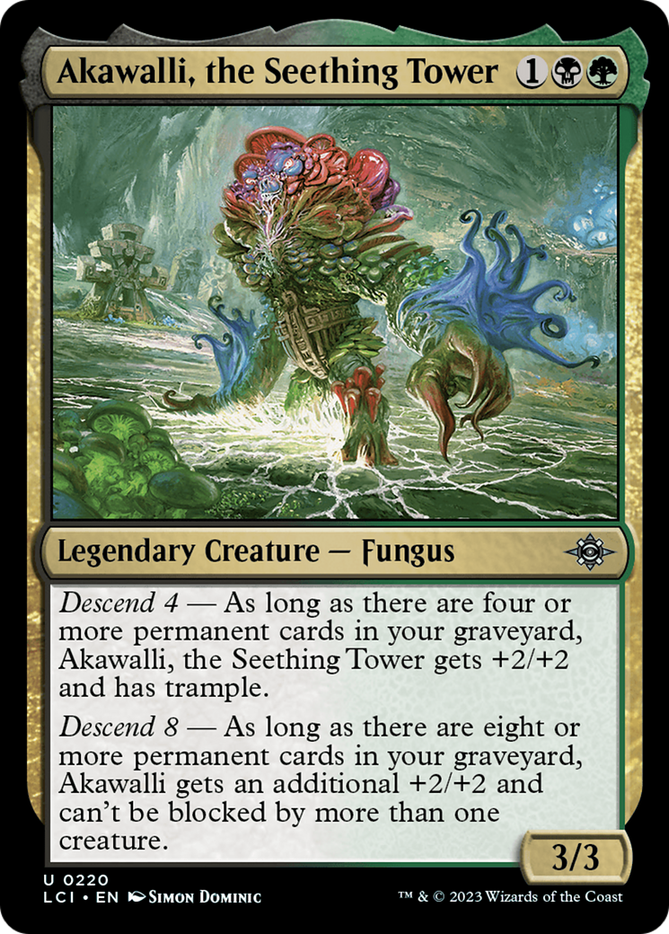 Magic: The Gathering - Akawalli, the Seething Tower Foil - The Lost Caverns of Ixalan