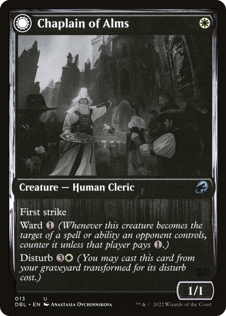 Magic: The Gathering - Chaplain of Alms // Chapel Shieldgeist - Innistrad: Double Feature