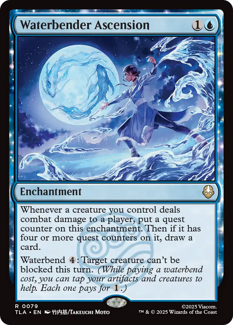 Magic: The Gathering - Waterbender Ascension Foil - Avatar: The Last Airbender