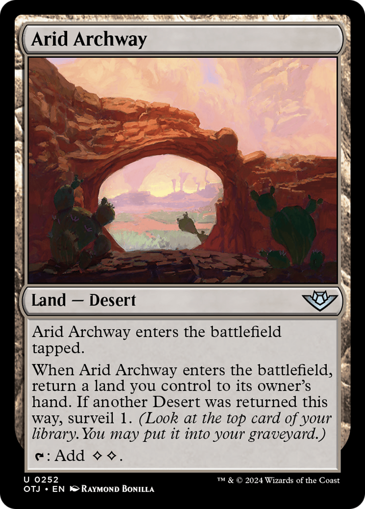 Magic: The Gathering - Arid Archway Foil - Outlaws of Thunder Junction