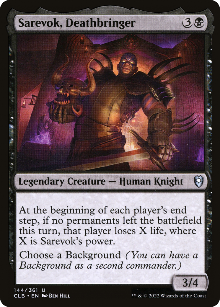 Magic: The Gathering - Sarevok, Deathbringer - Commander Legends: Battle for Baldur's Gate