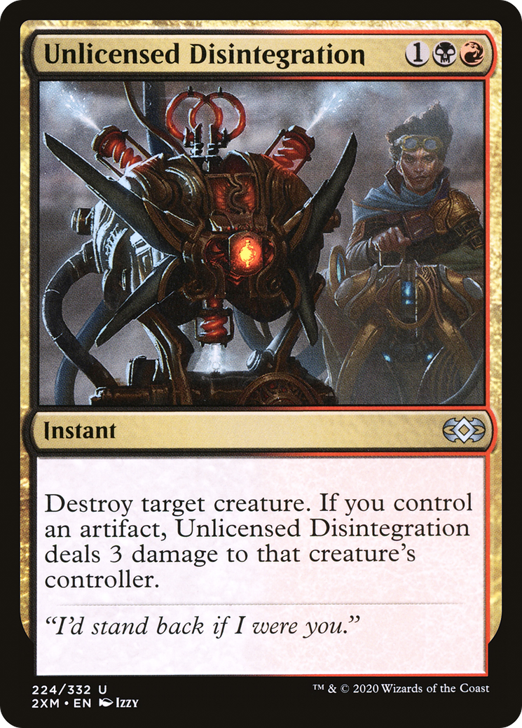 Magic: The Gathering - Unlicensed Disintegration Foil - Double Masters