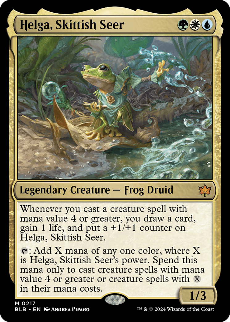Magic: The Gathering - Helga, Skittish Seer - Bloomburrow
