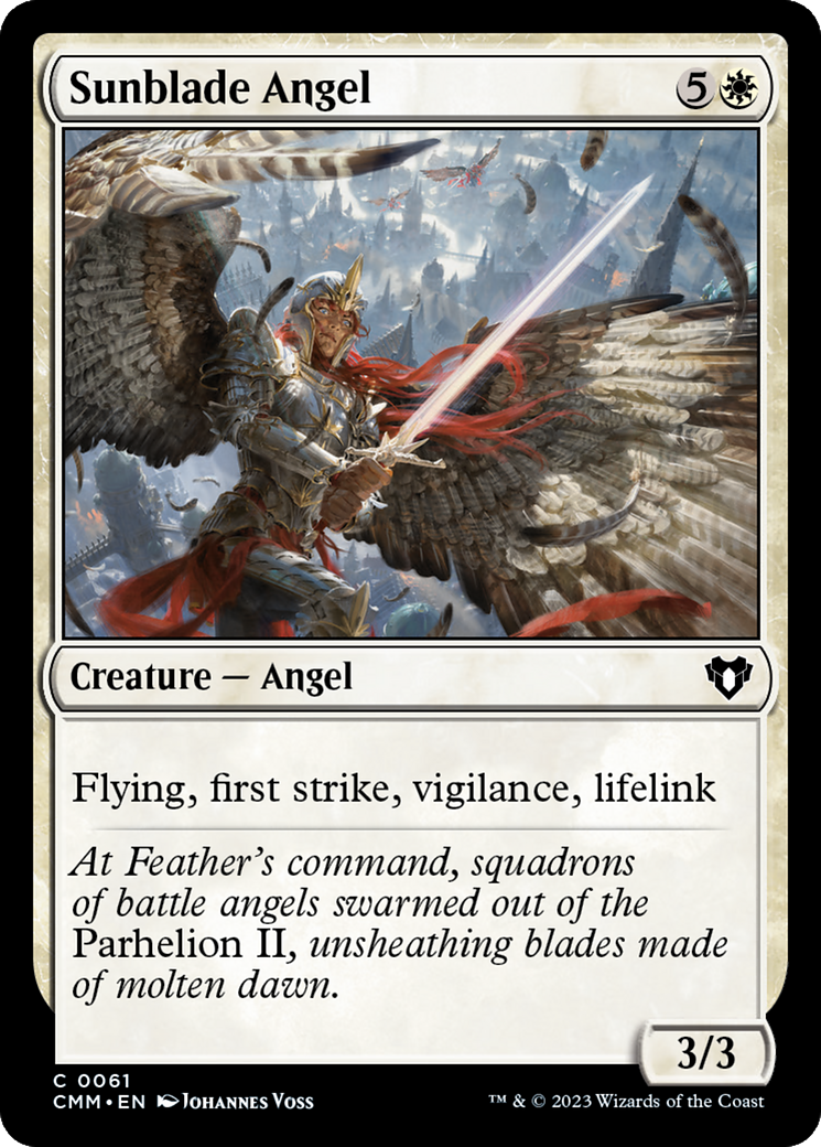 Magic: The Gathering - Sunblade Angel - Commander Masters