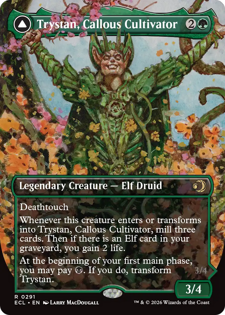 Magic: The Gathering - Trystan, Callous Cultivator // Trystan, Penitent Culler Foil - Lorwyn Eclipsed