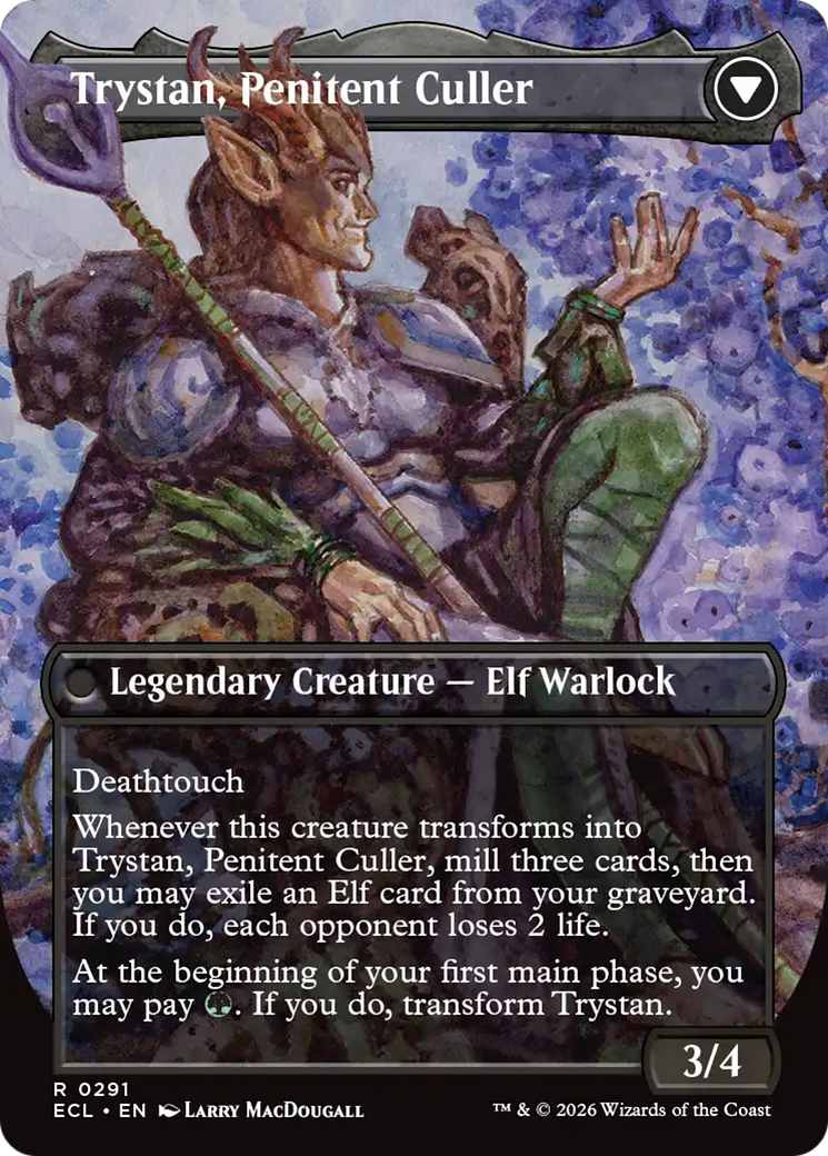 Magic: The Gathering - Trystan, Callous Cultivator // Trystan, Penitent Culler Foil - Lorwyn Eclipsed