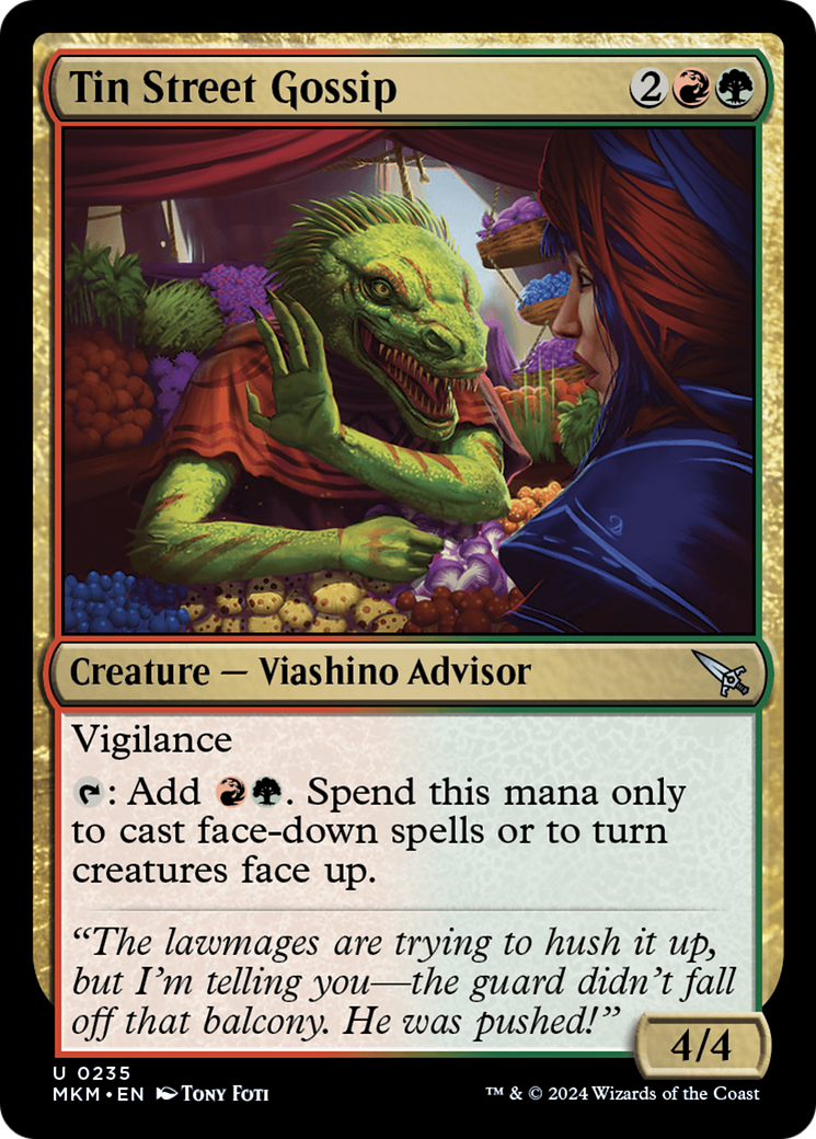 Magic: The Gathering - Tin Street Gossip Foil - Murders at Karlov Manor