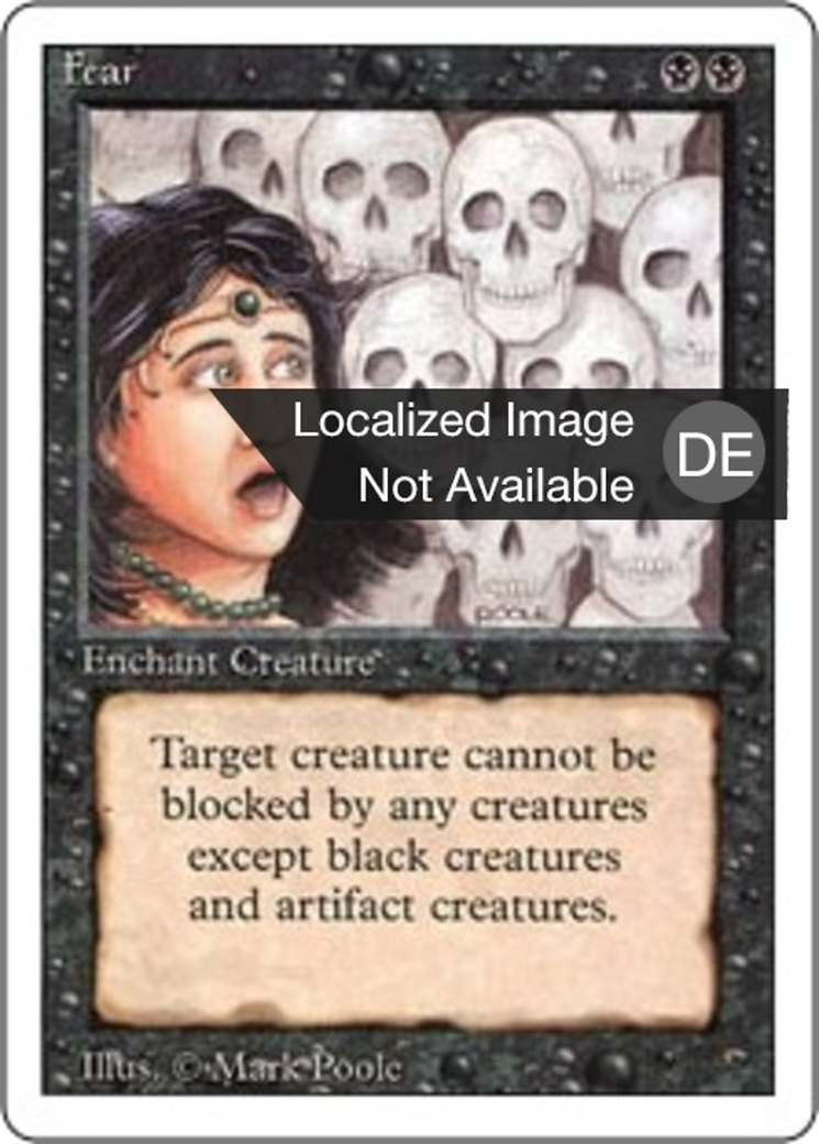 Magic: The Gathering - Furcht - Revised Edition