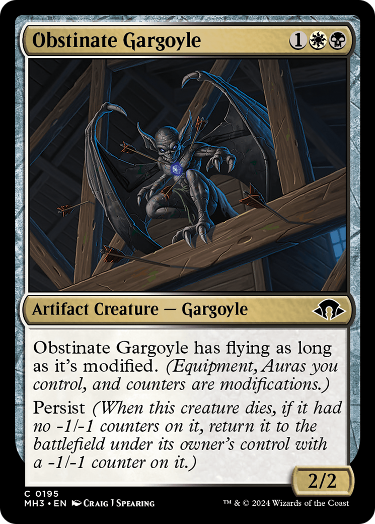 Magic: The Gathering - Obstinate Gargoyle Foil - Modern Horizons 3