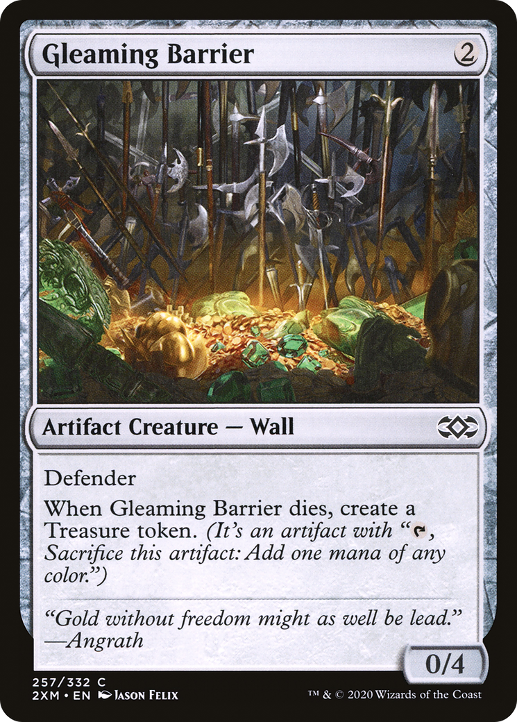 Magic: The Gathering - Gleaming Barrier Foil - Double Masters