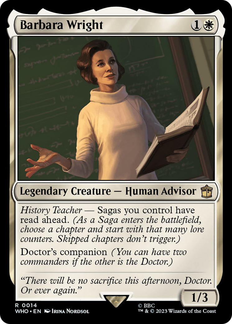 Magic: The Gathering - Barbara Wright - Doctor Who