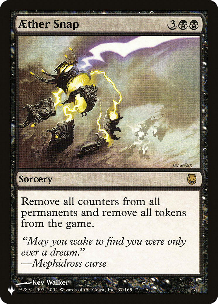 Magic: The Gathering - Aether Snap - The List