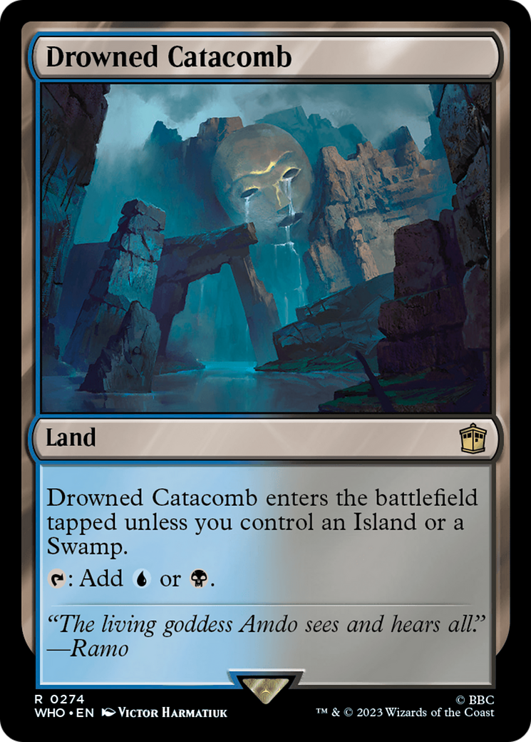 Magic: The Gathering - Drowned Catacomb Foil - Doctor Who