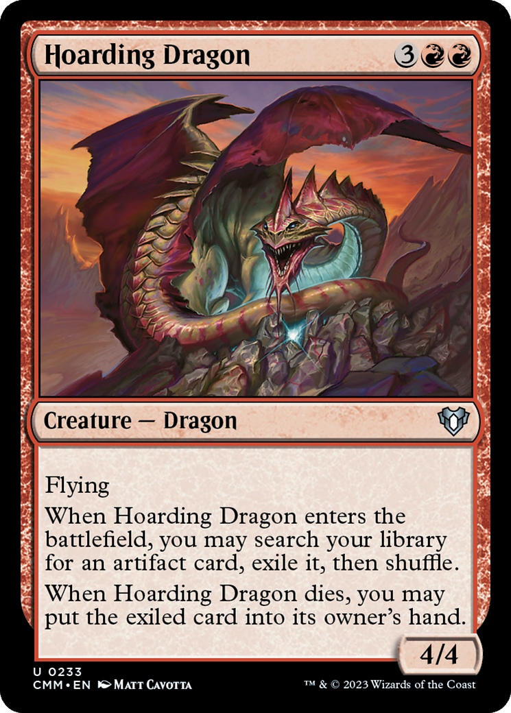 Magic: The Gathering - Hoarding Dragon Foil - Commander Masters