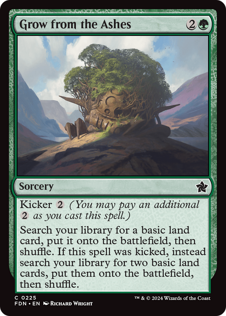 Magic: The Gathering - Grow from the Ashes Foil - Foundations
