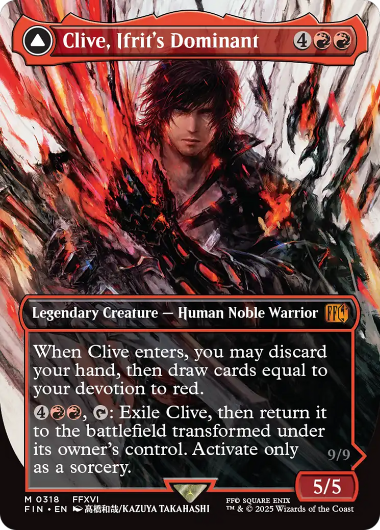 Magic: The Gathering - Clive, Ifrit's Dominant // Ifrit, Warden of Inferno Foil - Final Fantasy