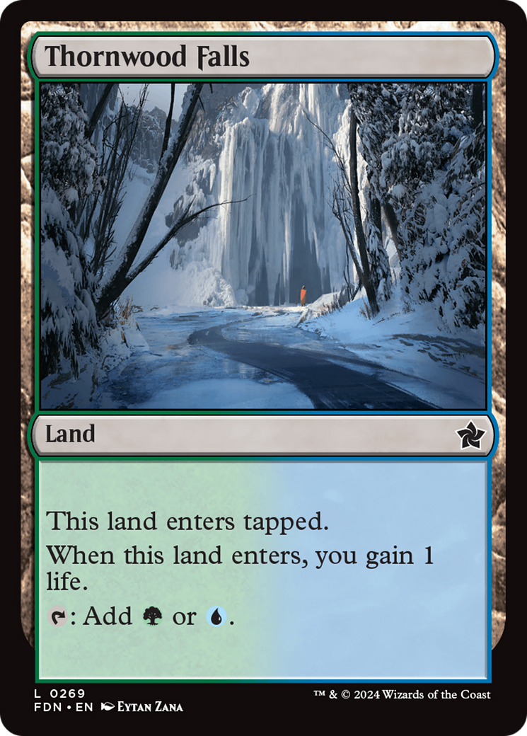 Magic: The Gathering - Thornwood Falls Foil - Foundations
