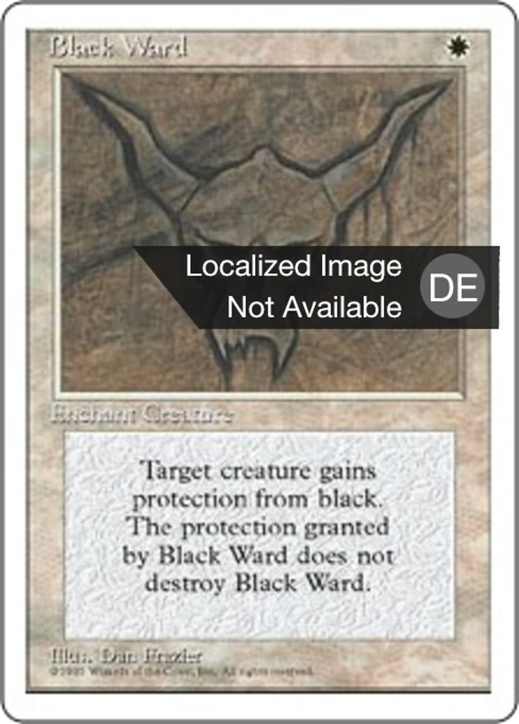 Magic: The Gathering - Schwarzer Schutz - Fourth Edition