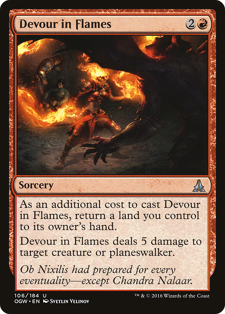 Magic: The Gathering - Devour in Flames Foil - Oath of the Gatewatch