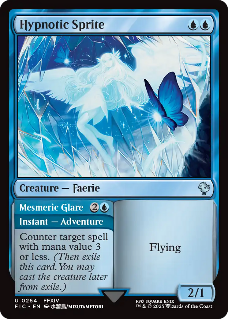 Magic: The Gathering - Hypnotic Sprite // Mesmeric Glare - Final Fantasy Commander