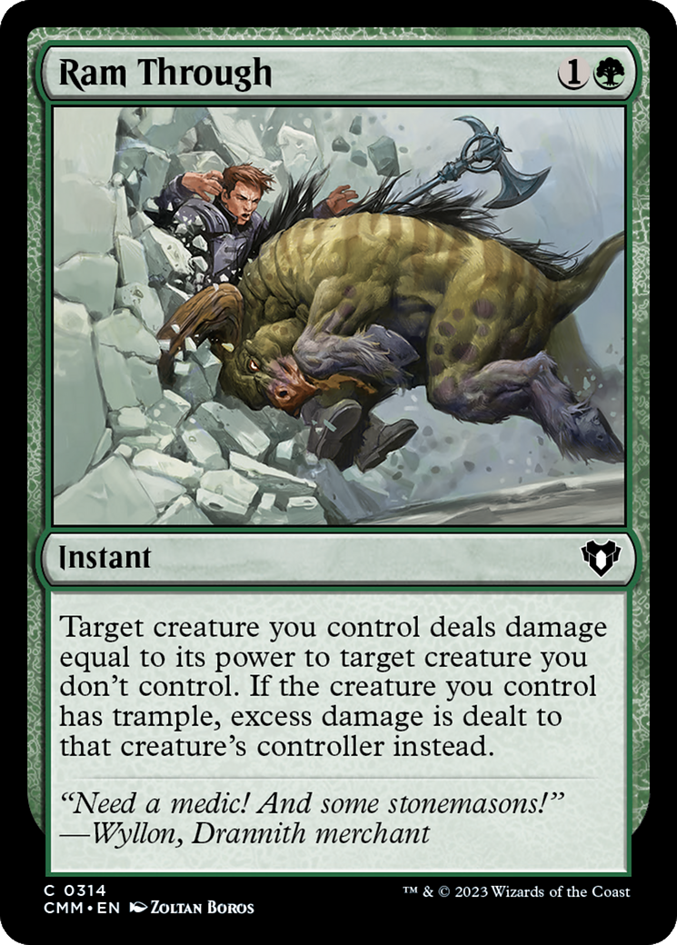 Magic: The Gathering - Ram Through Foil - Commander Masters