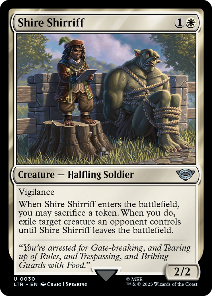 Magic: The Gathering - Shire Shirriff Foil - The Lord of the Rings: Tales of Middle-earth