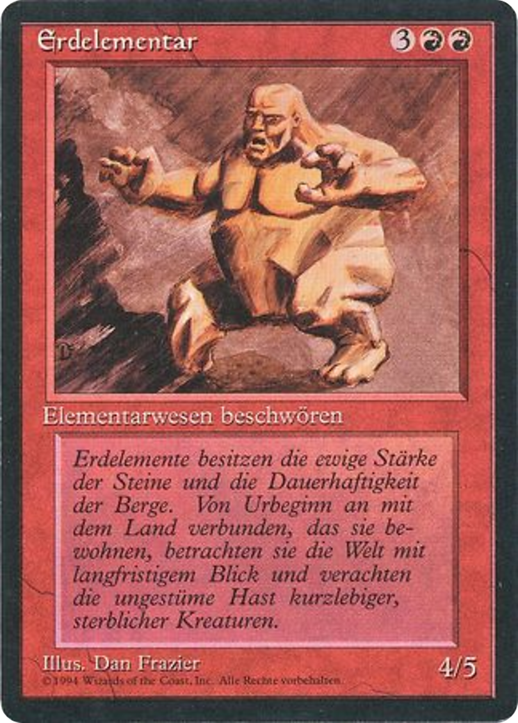 Magic: The Gathering - Erdelementar - Foreign Black Border