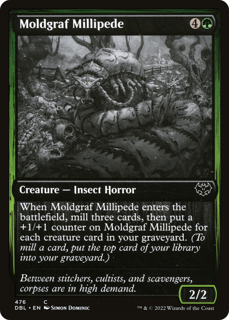 Magic: The Gathering - Moldgraf Millipede Foil - Innistrad: Double Feature