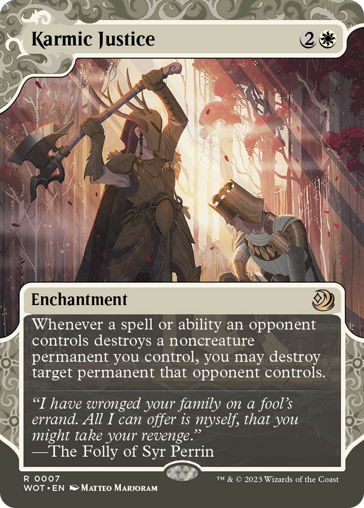Magic: The Gathering - Karmic Justice Foil - Wilds of Eldraine: Enchanting Tales