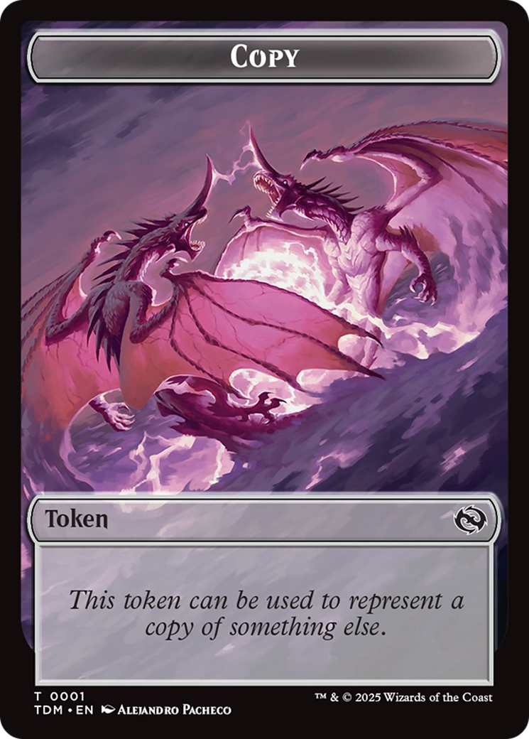 Magic: The Gathering - Copy Token - Tarkir: Dragonstorm Tokens
